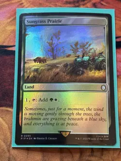 Sungrass Prairie - Foil Fallout MTG Magic The Gathering - Image 2