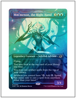 1x Mm'menon, the Right Hand, Borderless Art - Foil, Magic MTG NM - Image 1