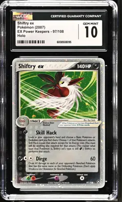 CGC 10 GEM MINT Shiftry ex 2007 EX Power Keepers 97/108 Holo Pokemon Card - Image 1