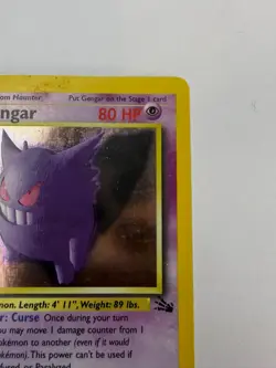 Gengar Holo Fossil Set 1999 Pokemon Card - Excellent Condition, Light Wear - Image 4