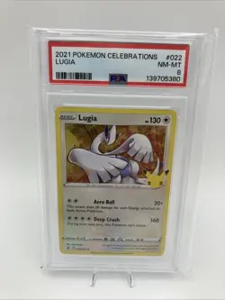 2021 POKEMON CELEBRATIONS #022 LUGIA PSA 8 - Image 1