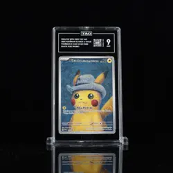 2023 Pokemon Promo S&V Black Star Pikachu with Grey Felt Hat Van Gogh Art TAG 9 - Image 1