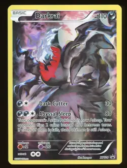 2016 Pokemon TCG Darkrai Full Art Holo XY 114 Black Star Promo - Image 1