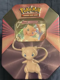 Pokemon TCG Mew V Forces Tin - New & Factory Sealed - 4 packs + Holo Promo - Image 1