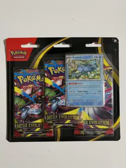 Mega Evolution 3 Booster Packs | Golduck Promo New Pokemon Card | English | UK - Image 1