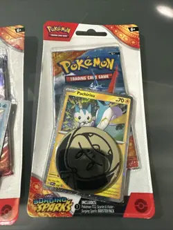 Pokemon Surging Sparks Checklane Blister pack pair Wooper & Pachirisu - Set of 2 - Image 3