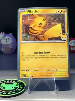 Pikachu 051 /162 Stamped 2026 Pokemon Day 30 Promo TCG With Coin B - Image 1