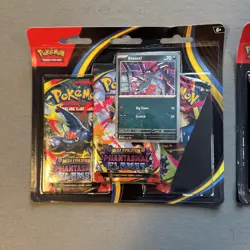 2x*SEALED* Pokemon TCG: Phantasmal Flames 3 Pack Blister Sneasel - 6 Packs Total - Image 2