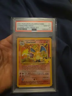 2021 Pokemon SWSH Celebrations Charizard Classic Collection #4/102 PSA 10 - Image 2