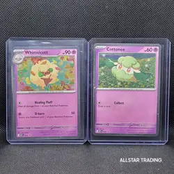 Cosmos Holo - Whimsicott 019 Pokemon Mega Evolution Black Star Promo - Pokemon - Image 1