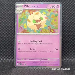 Cosmos Holo - Whimsicott 019 Pokemon Mega Evolution Black Star Promo - Pokemon - Image 3