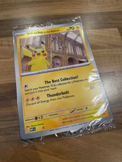 Pokemon x Natural History Museum Promo - Pikachu At The Museum JUMBO card - Image 1