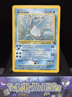 Pokemon Card Articuno 2/62 Holo Rare Fossil Set 1999 WOTC Played - Image 1