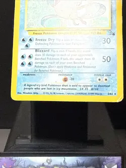 Pokemon Card Articuno 2/62 Holo Rare Fossil Set 1999 WOTC Played - Image 3