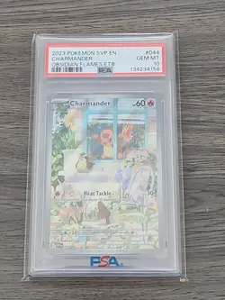 2023 POKEMON SVP EN-SV BLACK STAR PROMO #044 CHARMANDER PSA 10 - Image 1
