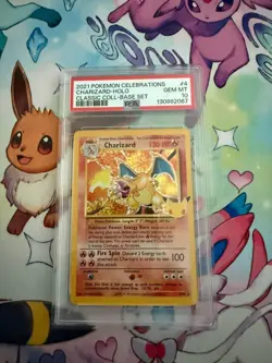 2021 Pokemon Charizard 4/102 Celebrations Classic Collection Holo PSA 10 - Image 1