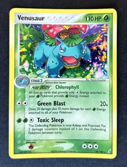 Venusaur Crystal Guardians Holo Rare 28/100 Pokemon MP - Image 1