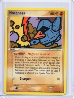 Nosepass 42/107 EX Deoxys Pokemon TCG Card Uncommon LP - Image 1