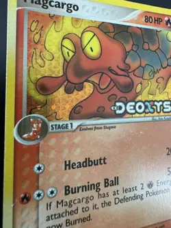 Magcargo 37/107 Pokemon TCG ex Deoxys Reverse Holo STAMPED Card LP - Image 3