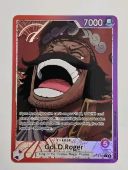 One Piece Carrying On His Will Gol.D.Roger OP13-003 Alternate Art Leader Mint++ - Image 1