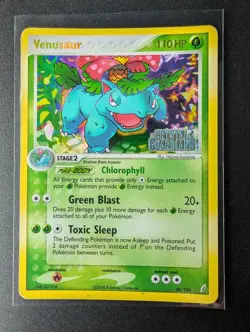 Venusaur 28/100 EX Crystal Guardians Pokemon Card Reverse Holo Foil Rare MP - Image 1