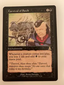 MTG NM Carnival of Souls Urza's Destiny - Image 1