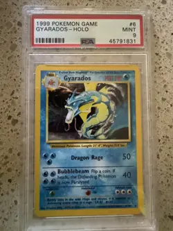 1999 Pokemon Best Set - Gyarados Holo #6 PSA 9 MINT (2) - Image 1