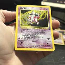 Pokemon TCG Mr. Mime Jungle 6/64 Unlimited Holo Rare NM/LP - Image 2