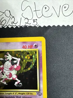 Pokemon TCG Jungle Mr. Mime Card 6/64 Unlimited Edition Holo Rare WOTC-LP - Image 4