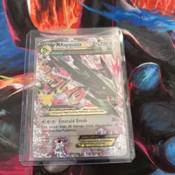 Pokemon TCG Mega-Rayquaza EX Roaring Skies Holo Rare Card 76/108 - Image 1