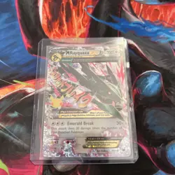Pokemon TCG Mega-Rayquaza EX Roaring Skies Holo Rare Card 76/108 - Image 2