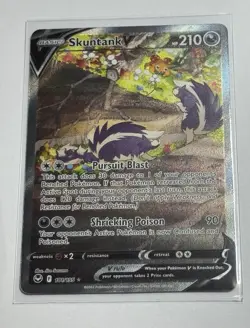 Pokemon TCG Skuntank V 181/195 Silver Tempest Alternate Art 2022 NM - Image 1
