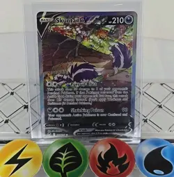 Pokemon TCG Skuntank V 181/195 Silver Tempest Alternate Art 2022 NM - Image 1