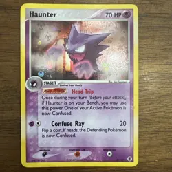 Pokemon 2004 Haunter Fire Red Leaf Green Reverse Holo Foil Card 34/112 LP+ - Image 1