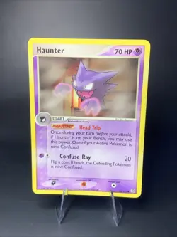 Haunter 34/112 - NON-HOLO Uncommon - Fire Red Leaf Green Pokemon Card LP Stained - Image 1