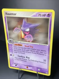 Haunter 34/112 - NON-HOLO Uncommon - Fire Red Leaf Green Pokemon Card LP Stained - Image 2