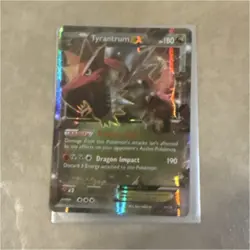 Pokemon Tyrantrum EX Holo 91/98 Ultra Rare English Card TCG - Image 1