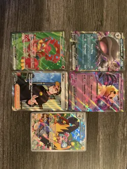 Pokemon TCG Journey Together 5 Card Lot Double Rares, Ultra Rares, Illustration - Image 1