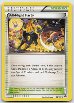 Pokemon Card All-Night Party Uncommon XY - BREAKpoint 96/122 - Image 1
