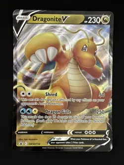 Jumbo Card Dragonite V SWSH154 Black Star Promo Pokemon Card NM - Image 1