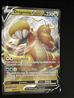 Jumbo Card Dragonite V SWSH154 Black Star Promo Pokemon Card NM - Image 2
