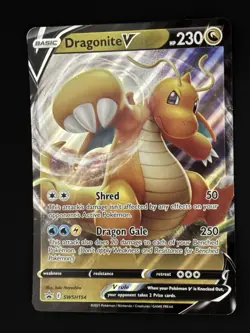 Jumbo Card Dragonite V SWSH154 Black Star Promo Pokemon Card NM - Image 3