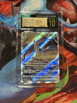Pokemon TCG Glaceon VSTAR Full Art SAR Holo Card 217/172 S12a CGC PRISTINE 10 - Image 1