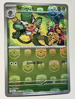 Pokemon TCG - Simisage (Master Ball Pattern) Uncommon SV: Black Bolt 005/086 NM - Image 1
