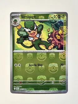 Pokemon TCG - Simisage (Master Ball Pattern) Uncommon SV: Black Bolt 005/086 NM - Image 2