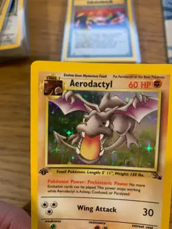 NM! 1st Edition Aerodactyl (1/62) Holo Fossil Set Pokemon Card! FAST & FREE P&P! - Image 3