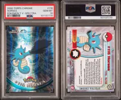 POKEMON PSA 10 HORSEA SPECTRA #116 POKEMON T.V. TOPPS CHROME ENGL POP 15!🌍 - Image 3