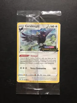 Pokemon Corviknight Holo 156/189 Promo GameStop Stamped Fiamme Oscure Ita. NM - Image 1