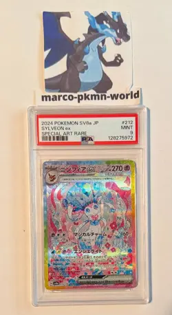 Pokemon Card - Sylveon ex 212/187 Terastal Festival Sv8a - Jap PSA 9 Mint - Image 1