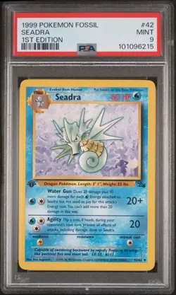 2000 Pokemon Base 2 # 42 Seadra PSA 9 Card MINT! Trusted Seller! Free Shipping! - Image 1